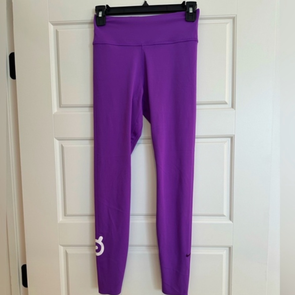 NIKE DRI-FIT/PELOTON ONE LUXE TIGHT /LEGGINGS - S - VIBRANT PURPLE